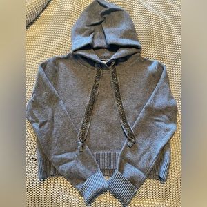 Zara Cropped Sweater Hoodie